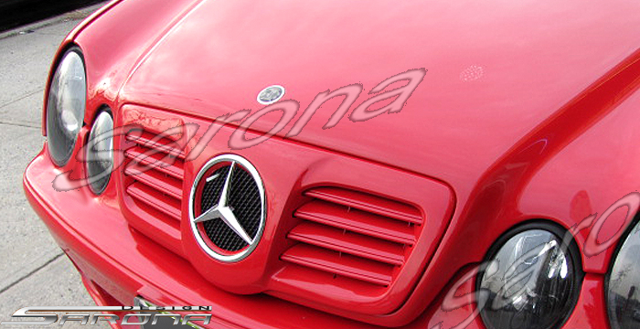 Custom Mercedes CLK  Coupe & Convertible Grill (1998 - 2002) - $290.00 (Manufacturer Sarona, Part #MB-004-GR)